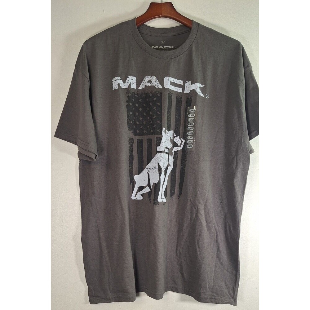 MACK Ripple Junction T Shirt Men's XL Cotton Casual Grunge Biker Trucker Outdoor
